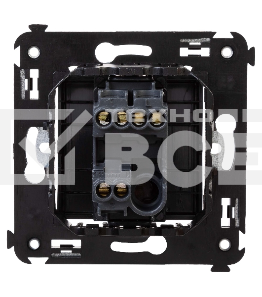 Переключатель одноклавишный DKC Avanti 4412113 'Черный матовый'