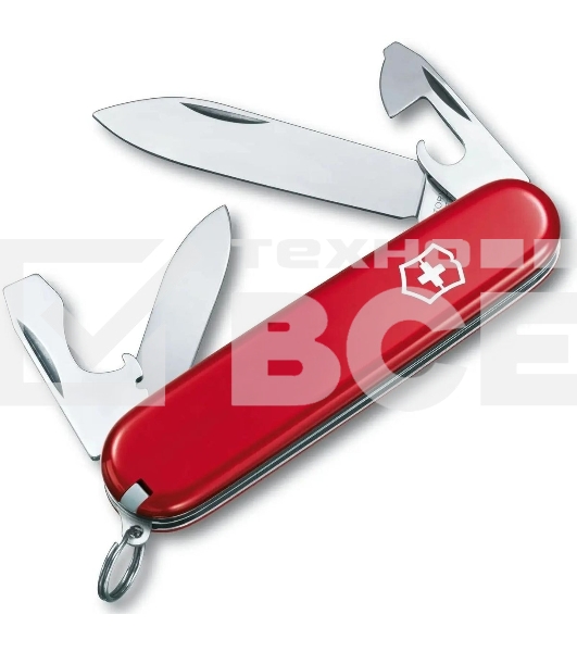 Нож перочинный Victorinox Recruit (0.2503) 84мм 10 функций красный карт.коробка