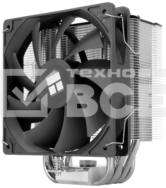 Кулер для процессора Thermalright Burst Assassin 120 SE черный/серебристый (4-pin PWM, 148mm, Al/Cu, 6x6mm, 1x120mm, 66.17CFM, 25.6dBA, 1550RPM, S: 1851/1700/1200/115X, AM5/AM4)