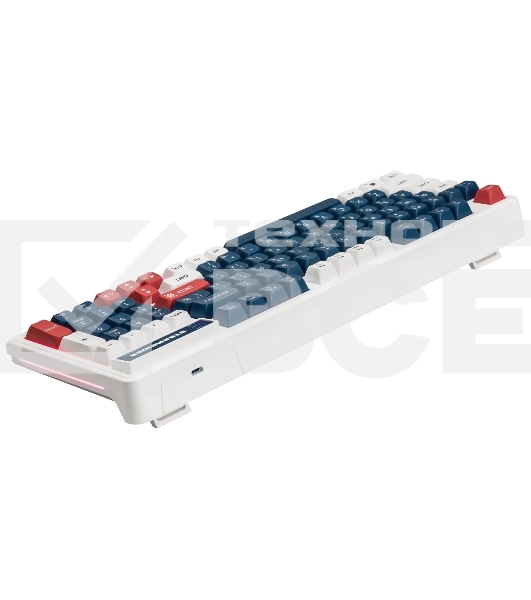Игровая клавиатура проводная Defender Stormrider GK-425 RU,бел/син,94кн+FN,радуж,1.75м