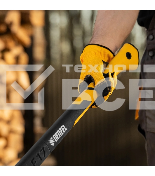 Колун Denzel F17 21438 2500 гр, двухкомпонентная рукоятка, 710 мм