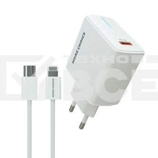 Сетевое зарядное устройство MORE CHOICE (4610196408922) NC60i, белый