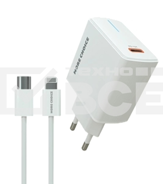Сетевое зарядное устройство MORE CHOICE (4610196408922) NC60i, белый