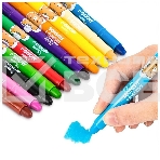 Масляная пастель Deli 72054 с поворотным механизмом, 12 цветов, длина 130мм, диаметр 13мм, пластиковая туба, фото4