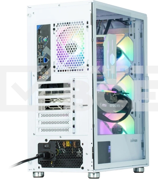 Компьютерный корпус MidiTower Zalman I3 NEO белый (ATX, front mesh, USB 2.0 x1, USB 3.0x2, 4x120мм RGb fan, без БП) (I3 NEO White)