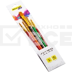 Набор кистей Silwerhof Color, синтетика (набор 5шт) синтетика круглая №3/плоская №2,6,14/овальная №1, фото2