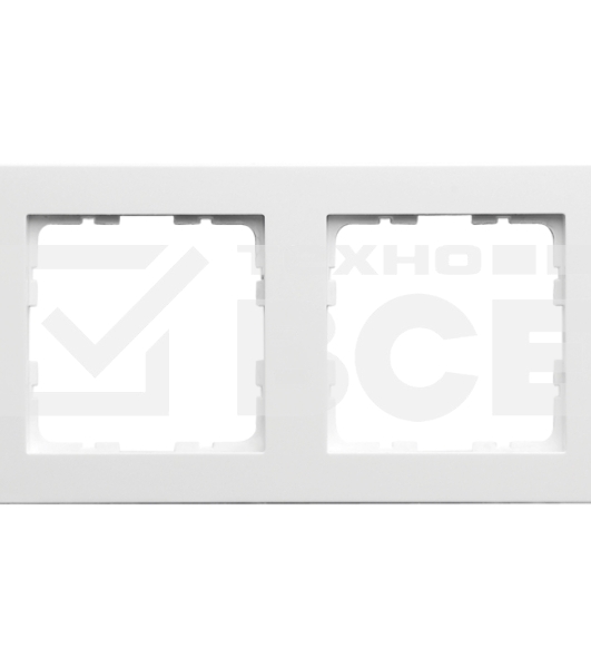 Рамка Jasmart 2-м G-Classic белый глянцевый