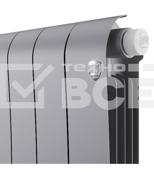 Радиатор биметаллический Royal Thermo Infinity 300 Silver Satin VR80 - 10 секц.