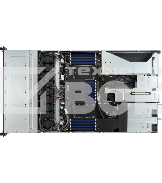 Серверная платформа ASUS RS700-E11-RS12U, 1U, 2x Socket-E LGA4677, 32x DDR5 4800*/5600*, 12x2.5'' NVMe/SATA*/SAS* hsb (*-RAID/HBA need), 2x M.2 PCIe 2260/2280, up to 3x PCIe Gen5 + 1 x int RAID slot, 2 x 10G(Intel X710-AT2) RJ45 LAN, 1+1 1600W