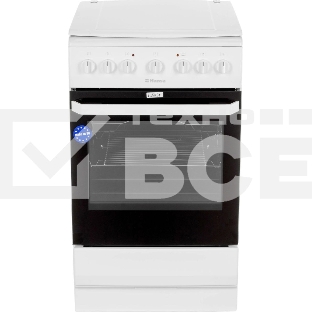Плита электрическая Hansa FCEW54109 белый, конфорок 4 шт, духовка 65 л, 50 см x 85 см x 60 см