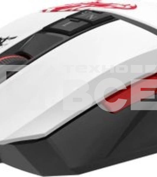 Мышь беспроводная A4Tech Bloody R36 Ultra черный/белый/красный, 12000dpi, USB, радиоканал, кнопки - 7
