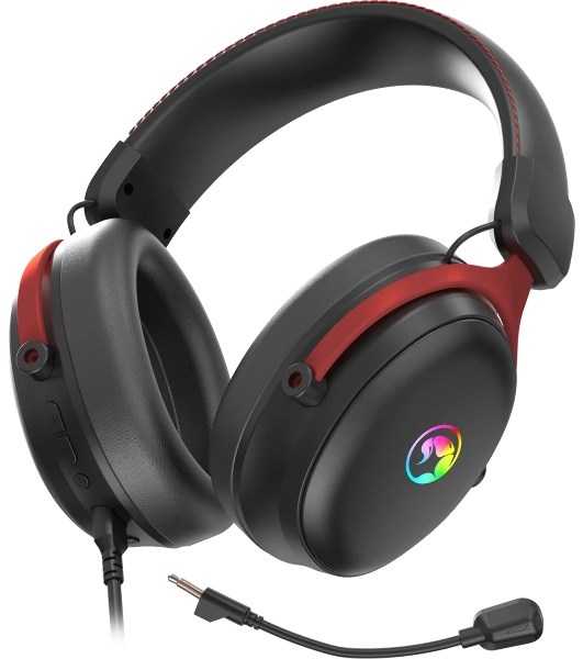 Гарнитура Marvo HG9076W Tactic X Pro чёрный, беспроводная + проводная, радиоканал, до 12 ч, подсветка, совместимость с PS5, Xbox