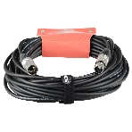 Кабель микрофонный FORCE FMC-05/15XLR (M) - XLR (F), высококачественный балансный, малошумящий с проводниками из безкислородной меди OFC, диаметр 6 мм, профессиональные металлические разъемы, длина 15 м, цвет черный, фото4