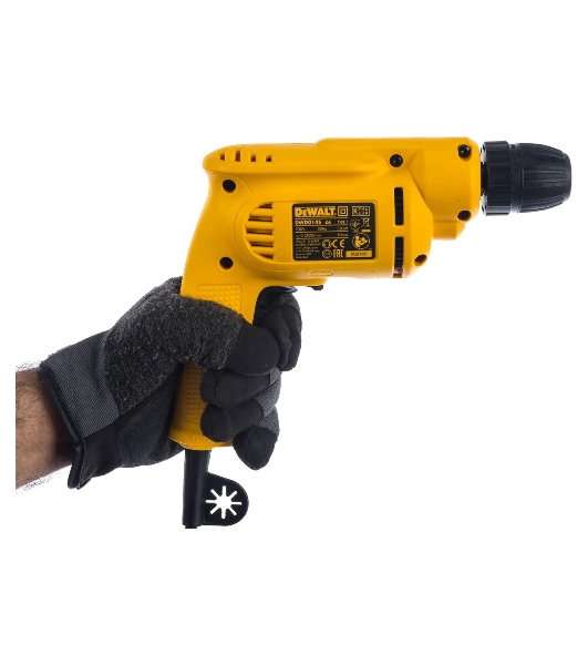 Дрель DeWalt DWD014S-QS, 550 Вт, сетевая, безударная