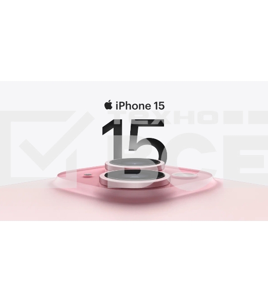 Смартфон Apple iPhone 15, 6/256Gb, голубой