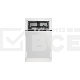 Встраиваемая посудомоечная машина Beko BDIS1W961 45 СМ	9 комплектов посуды, 5 программ мойки, уровень шума 55 дБ, стандартный мотор, частичная защита от протечек Overflow Safety, функция Таблетка, половинная загрузка, кнопочное управление	-