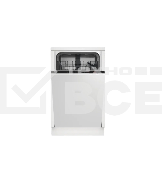 Встраиваемая посудомоечная машина Beko BDIS1W961 45 СМ	9 комплектов посуды, 5 программ мойки, уровень шума 55 дБ, стандартный мотор, частичная защита от протечек Overflow Safety, функция Таблетка, половинная загрузка, кнопочное управление	-