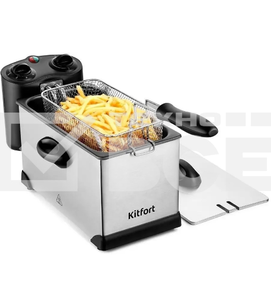 Фритюрница Kitfort КТ-4052 2000Вт серебристый/черный