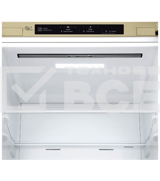 Холодильник LG GC-B509SECL бежевый двухкамерный инвертер 292/127л морозилка снизу, No Frost