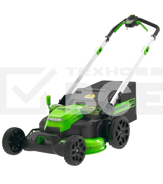 Газонокосилка аккумуляторная GreenWorks GD60LM61, 60V, 61 см, самоходная, бесщеточная, без АКБ и ЗУ (2519107)