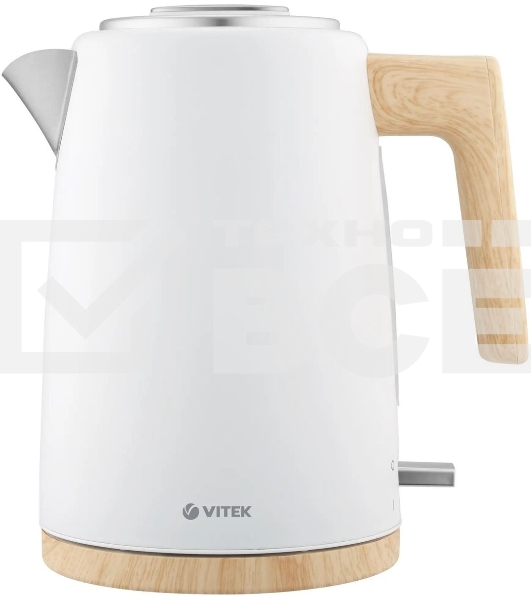 Чайник электрический Vitek VT-1154 1.7л. 2200Вт белый/дерево