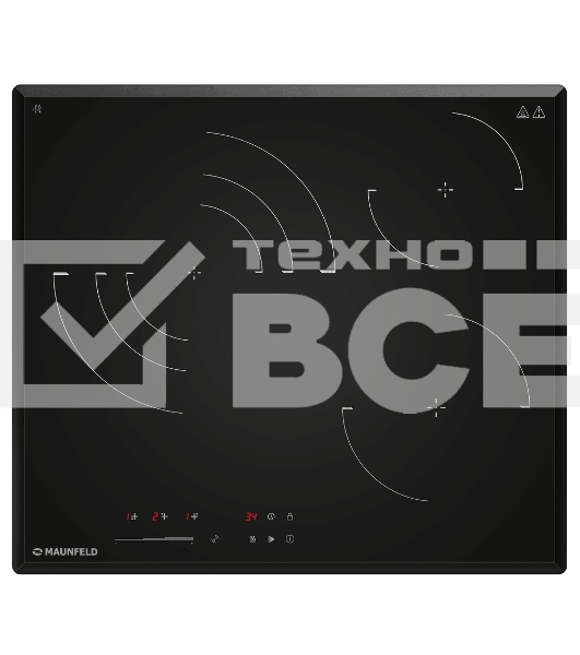 Электрическая варочная панель Maunfeld CVCE593STBK LUX Hi-Light, независимая, черный