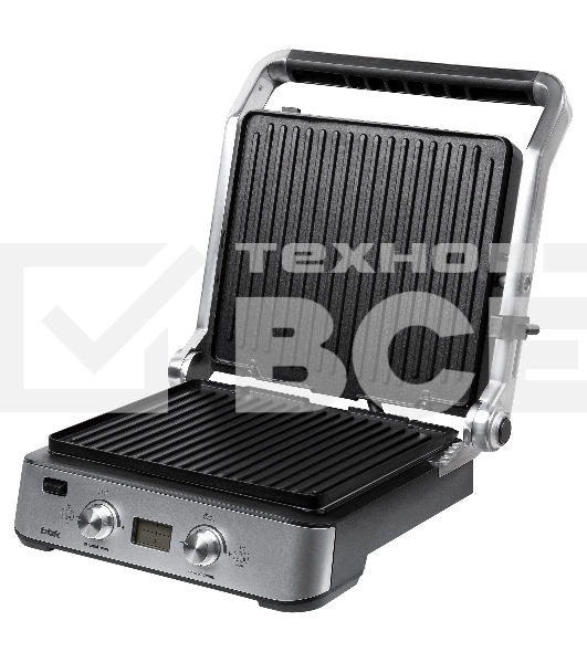 Гриль электрический BBK BEG2004 2000 Вт, черный/металлик
