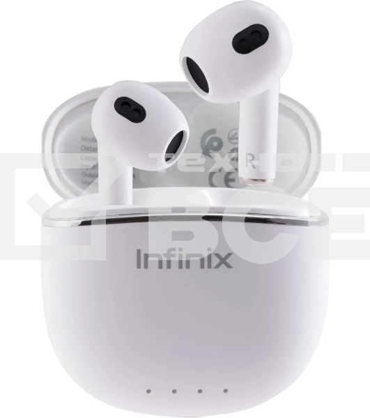 Наушники TWS Infinix XBuds XE23 белый, вкладыши, Bluetooth, до 7 ч