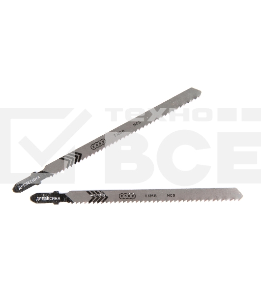 Пилка для лобзика EDGE by PATRIOT T125B по дереву, 2шт в блистере