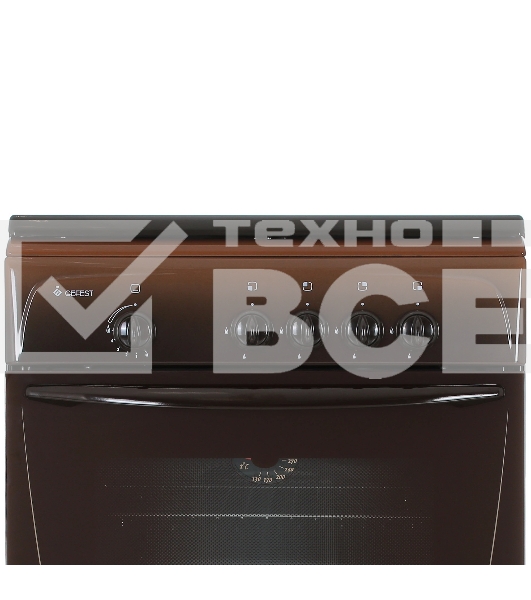 Плита газовая Gefest 1200-С7 К39 коричневый, конфорок 4 шт, духовка 63 л, 60 см x 85 см x 60 см