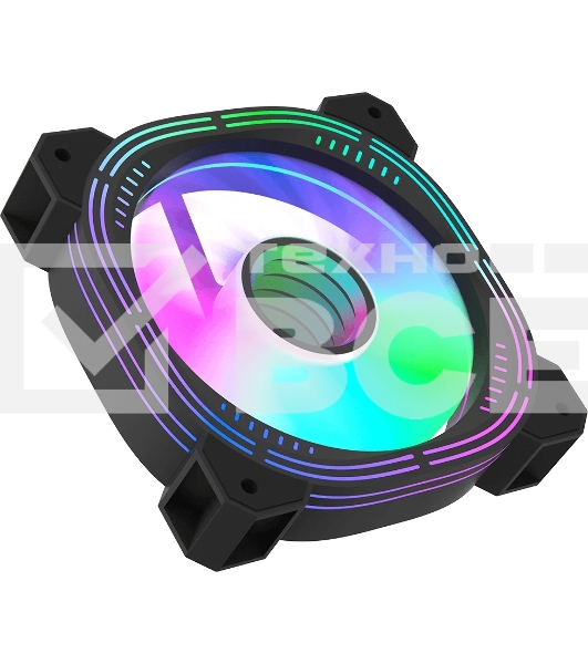 Вентилятор для корпуса Formula Nulight 12BK RGb 120х120x25 черный 3-pin 4-pin (Molex) 19.06дБ (NULIGHT 12BK FR) Ret