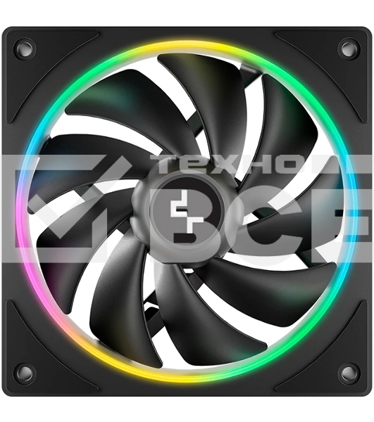 Вентилятор для корпуса Deepcool FL12 SE ARGb 120х120x25 черный 4-pin 28.67дБ (упак.:1шт) (R-FL12SE-BKAPN1-G) Ret
