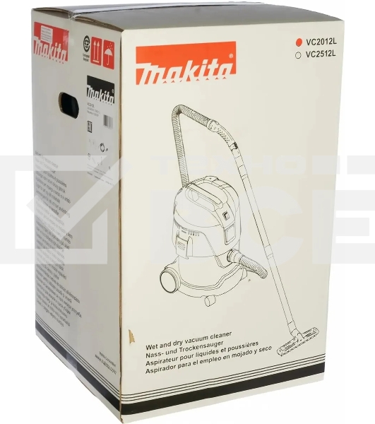 Строительный пылесос Makita VC2012L 1000 Вт,3600л\м, 210 мбар, 20 л