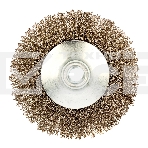 Щетка для УШМ Denzel 125 мм, М14, тарелка, витая нержавеющая проволока 0,3 мм, фото4