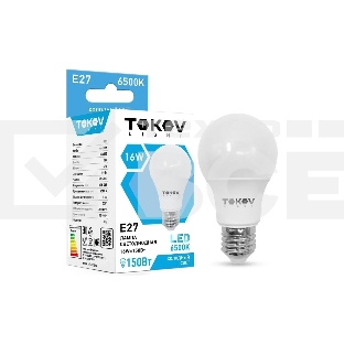 Лампа светодиодная TOKOV ELECTRIC 16Вт А60 6500К Е27 176-264В