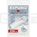 Флешка USB Exployd 620 White (EX-256Gb-620-White), 256Gb, USB 2.0, R/W 20/10, белый, фото 1