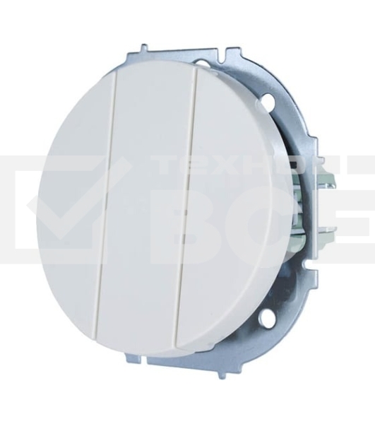 Выключатель 3-кл. СП OSEN механизм бел. LEZARD 743-0288-109