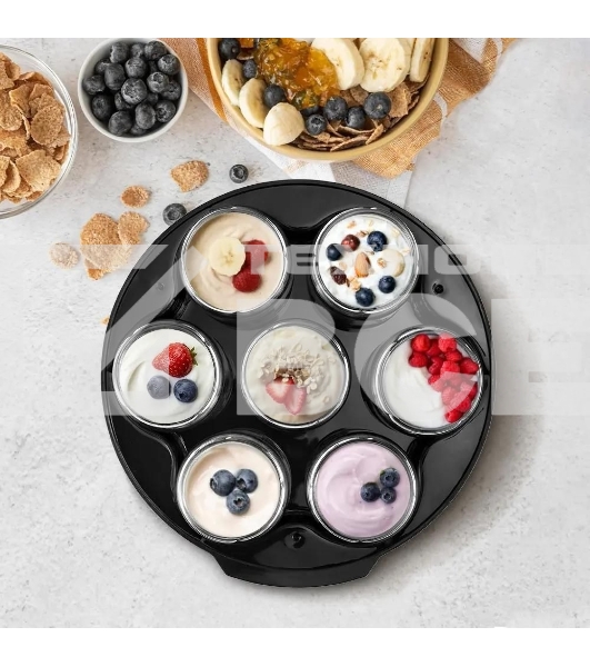 Йогуртница Kitfort КТ-6295 20Вт 7б. 190мл упр.:электрон. серебристый/черный