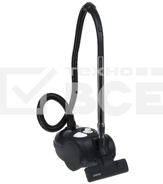 Пылесос Centek CT-2514 черный, 380/2100 Вт, уборка сухая, пылесборник мешок 2.5 л