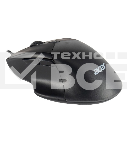 Мышь проводная Acer OMW130 черный, 3600 dpi, USB, кнопки - 6