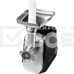 Мясорубка электрическая Hyundai HY-MG4422 черный/серебристый, 1200 Вт, 2.4 кг/мин, реверс, защита от перегрузки, металлический лоток, насадки - 9, фото 1