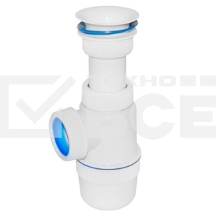 Сифон Элит 1 1/4' х 40 решетка пластик