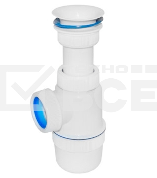 Сифон Элит 1 1/4' х 40 решетка пластик