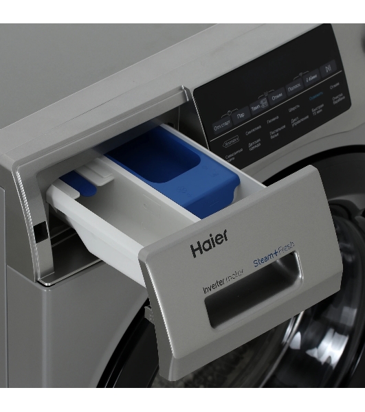 Стиральная машина Haier HW60-BP12959ASE серебристый, загрузка фронтальная 6 кг, 1200 об/мин., класс: A+++