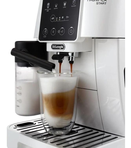 Кофемашина автоматическая DeLonghi ECAM220.61.W белый, молотый+зерновой, 1.8 л, 1450 Вт, 15 бар