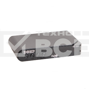 Ресивер эфирный цифровой DVB-T2 HD HD-555 пластик, дисплей, Эфир