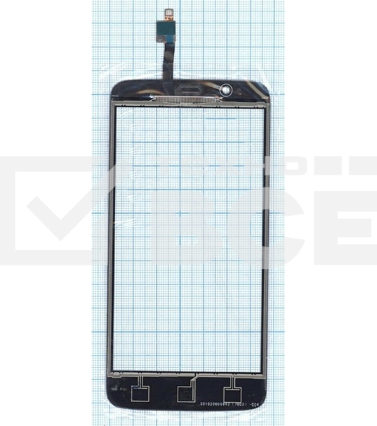Сенсорное стекло (тачскрин) для ZTE Blade A310, серое