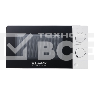 Микроволновая печь Willmark WMO-202MW (20л,700Вт,механич.ПУ,кнопка д/л откр.дверцы,6 ур.мощн.,белая)