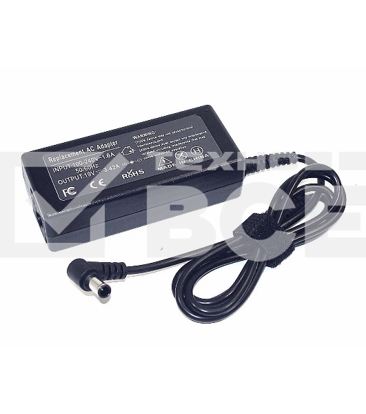 Блок питания для монитора и телевизора LCD 19V 3.42A 65W (6.5*4.4mm), OEM