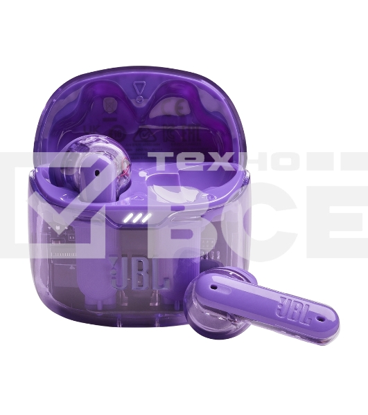 Наушники-гарнитура (вкладыши) JBL Tune Flex Ghost  фиолетовый